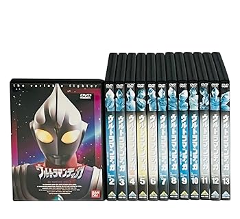 【中古】ウルトラマンティガ TVシリーズ [レンタル落ち] 全13巻セット [DVDセット商品]　※ケースなし、ジャケットとディスクのみ