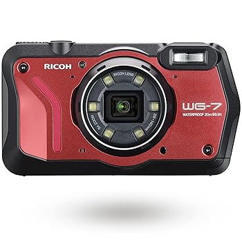 【中古】(非常に良い)リコー WG-7 防水コンパクトデジタルカメラ レッド 水深20m連続2時間【メーカー名】リコー【メーカー型番】3110【ブランド名】ペンタックス【商品説明】リコー WG-7 防水コンパクトデジタルカメラ レッド 水深20m連続2時間1.水深20 mで連続2時間の撮影が可能なタフネス設計 気密性の高いボディ構造を採用し、当社WGシリーズで最高となる水深20mで連続2時間の水中使用に耐える高い防水性能(JIS保護等級8級、IPX8相当)を実現しています。また、過酷なアウトドア環境下での本格使用に耐える2.1mからの耐落下衝撃性能注1やホコリに強い防塵性能(JIS保護等級6級、IP6X準拠)、マイナス10℃でも動作が可能な耐寒構造、100kgf(重量キログラム)までの重さに耐える耐荷重構造注2なども備えたタフネスモデルに仕上がっています。 注1:MIL-Standard 810F Method 516.5-Shockの測定方法に準じた、当社独自の基準(電源ON時、高さ:2.1m、落下面:厚さ5cm合板)への落下テストをクリアしています。 ご注意（免責）＞必ずお読みください ◆リコーイメージングお客様相談センター 《お電話でのお問い合わせ》 TEL:0570-001313 営業時間:10:00 ~ 17:00 ※日曜・祝日・年末年始・弊社特別休業日およびビル施設点検日は休業 発売日/2021-07-09当店では初期不良に限り、商品到着から7日間は返品を 受付けております。お問い合わせ・メールにて不具合詳細をご連絡ください。【重要】商品によって返品先倉庫が異なります。返送先ご連絡まで必ずお待ちください。連絡を待たず会社住所等へ送られた場合は返送費用ご負担となります。予めご了承ください。他モールとの併売品の為、完売の際はキャンセルご連絡させて頂きます。中古品の画像および商品タイトルに「限定」「初回」「保証」「DLコード」などの表記がありましても、特典・付属品・帯・保証等は付いておりません。電子辞書、コンパクトオーディオプレーヤー等のイヤホンは写真にありましても衛生上、基本お付けしておりません。※未使用品は除く品名に【import】【輸入】【北米】【海外】等の国内商品でないと把握できる表記商品について国内のDVDプレイヤー、ゲーム機で稼働しない場合がございます。予めご了承の上、購入ください。掲載と付属品が異なる場合は確認のご連絡をさせて頂きます。ご注文からお届けまで1、ご注文⇒ご注文は24時間受け付けております。2、注文確認⇒ご注文後、当店から注文確認メールを送信します。3、お届けまで3〜10営業日程度とお考えください。4、入金確認⇒前払い決済をご選択の場合、ご入金確認後、配送手配を致します。5、出荷⇒配送準備が整い次第、出荷致します。配送業者、追跡番号等の詳細をメール送信致します。6、到着⇒出荷後、1〜3日後に商品が到着します。　※離島、北海道、九州、沖縄は遅れる場合がございます。予めご了承下さい。お電話でのお問合せは少人数で運営の為受け付けておりませんので、お問い合わせ・メールにてお願い致します。営業時間　月〜金　11:00〜17:00★お客様都合によるご注文後のキャンセル・返品はお受けしておりませんのでご了承ください。ご来店ありがとうございます。当店では良品中古を多数揃えております。お電話でのお問合せは少人数で運営の為受け付けておりませんので、お問い合わせ・メールにてお願い致します。