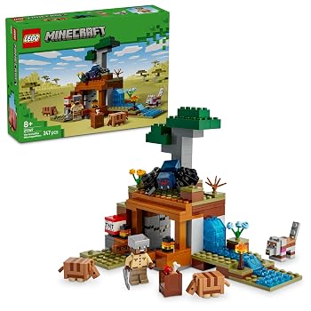 【中古】(未使用・未開封品)LEGO マインクラフト アルマジロのサバンナ探検 21269