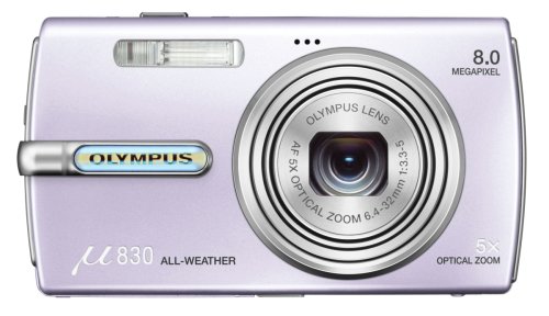 【中古】(非常に良い)OLYMPUS デジタルカメラ μ830 (ミュー) パールアメジスト μ830LTBLU