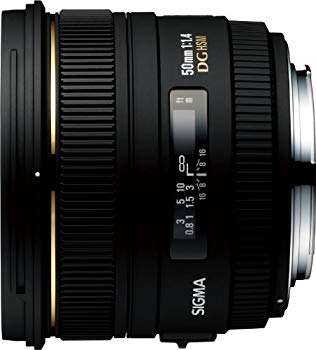 【中古】SIGMA 単焦点標準レンズ 50mm F1.4 EX DG HSM キヤノン用 フルサイズ対応