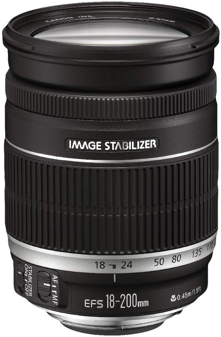 【中古】Canon 望遠ズームレンズ EF-S18-200mm F3.5-5.6 IS APS-C対応