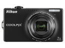 【中古】Nikon デジタルカメラ COOLPIX (クールピクス) S6000 ノーブルブラック S6000BK