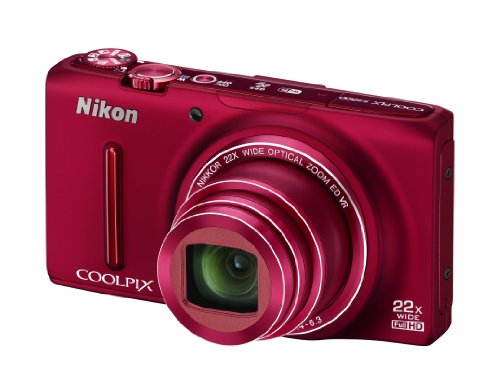 【中古】(非常に良い)Nikon デジタルカメラ COOLPIX S9500 光学22倍ズーム Wi-Fi対応 ヴェルヴェットレッド S9500RD