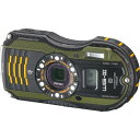 【中古】PENTAX 防水デジタルカメラ PENTAX WG-3GPS グリーン 1cmマクロ マクロスタンド付属 電子コンパス サブLCD Qi規格 PENT...