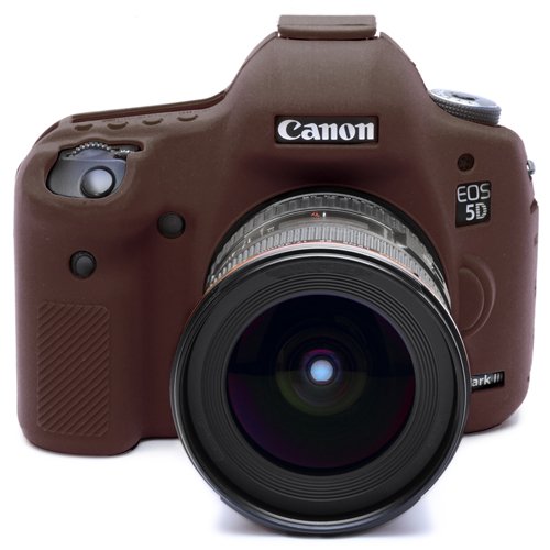 【中古】DISCOVERED イージーカバー Canon EOS 5DS / 5DS R/ 5D Mark 3 カメラカバー チョコブラウン 液晶保護フィルム付き