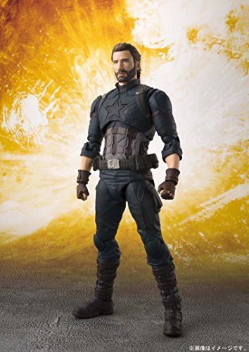 【中古】S.H.フィギュアーツ アベンジャーズ キャプテン・アメリカ(アベンジャーズ/インフィニティ・ウォー) 約155mm PVC・ABS製 塗装済み可動フィギュア