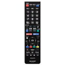 【中古】シャープ 液晶テレビ用 リモコン<ブラック系>(LC-24K30-B LC-22K30-B LC-19K30-B)(0106380482)(2)