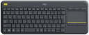 【中古】Logicool ロジクール ワイヤレス タッチキーボード K400pBK