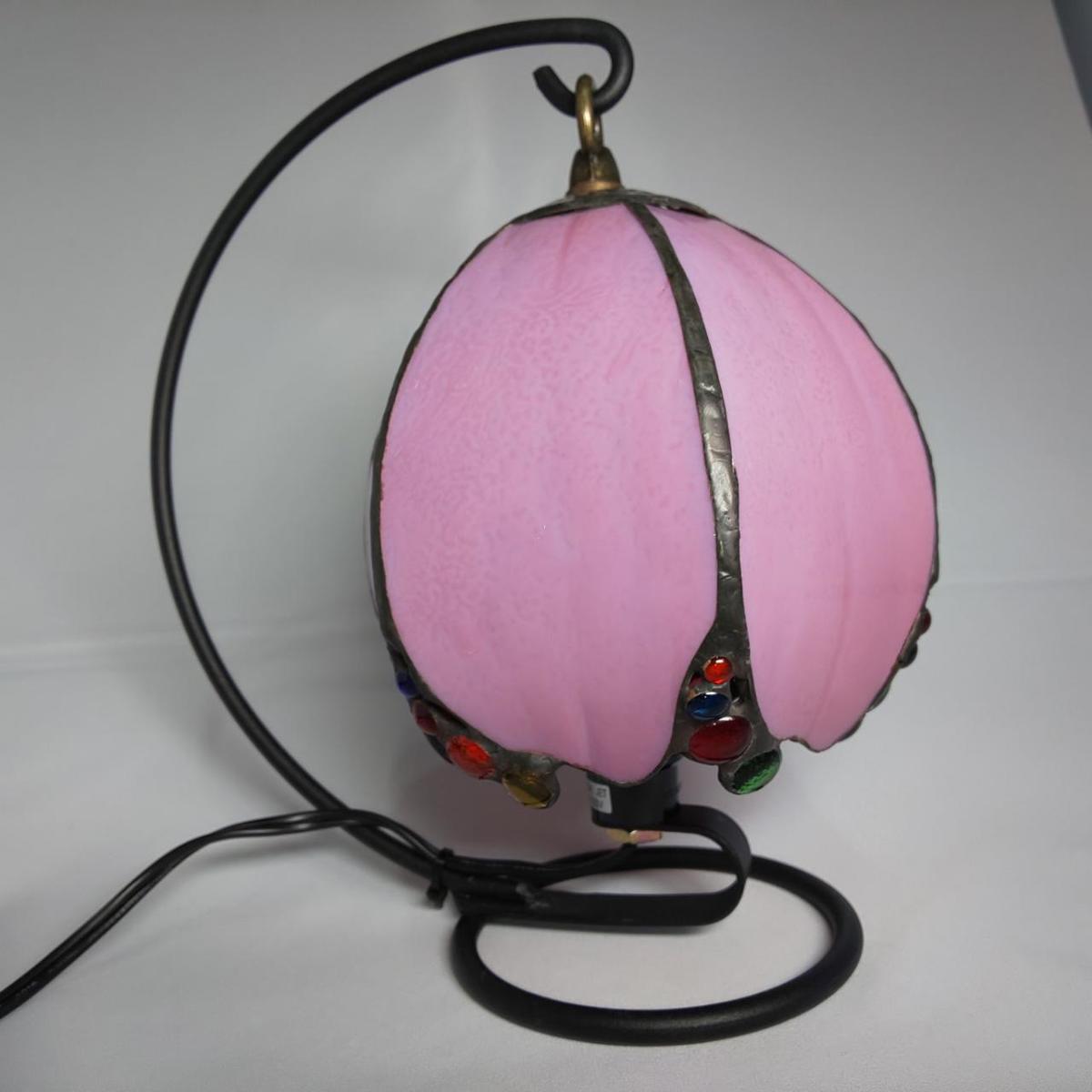 【送料無料】アンティーク調 ステンドグラスピンクのテーブルランプフロアランプ インテリア雑貨 インテリアグッズ インテリア照明 インテリアライト インテリアランプ ベッドサイドライト 間接照明 お花 ガラス ハンドメイド おしゃれ かわいい プレゼント 贈り物