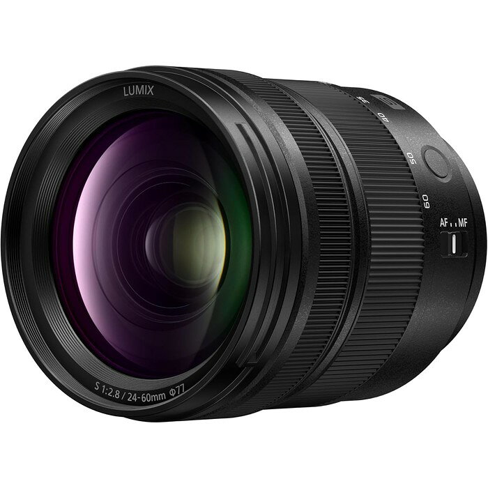 【容量】　F2.8 24-60mm【色】　　ブラック【寸法】　最大径84×長さ99.9mm【容量】　F2.8 24-60mm【色】　　ブラック【寸法】　最大径84×長さ99.9mm■ 商品紹介LUMIX S PRO 24-60mm F2.8 は、プロが信頼する大口径標準ズームレンズです。全域F2.8通しの明るさで、室内・夕暮れ・ステージなど暗い環境でも高画質を維持。レポート撮影・ブライダル・商業写真など、プロの現場で求められる解像力と速写性を誇ります。■ 正規代理店ならではの安心アフターフォロー当店はPanasonic正規代理店です。ご購入後の使い方のご相談から、万一の故障時の修理受付まで、専門店として責任を持ってサポートいたします。■ 商品紹介LUMIX S PRO 24-60mm F2.8 は、プロが信頼する大口径標準ズームレンズです。全域F2.8通しの明るさで、室内・夕暮れ・ステージなど暗い環境でも高画質を維持。レポート撮影・ブライダル・商業写真など、プロの現場で求められる解像力と速写性を誇ります。■ 正規代理店ならではの安心アフターフォロー当店はPanasonic正規代理店です。ご購入後の使い方のご相談から、万一の故障時の修理受付まで、専門店として責任を持ってサポートいたします。
