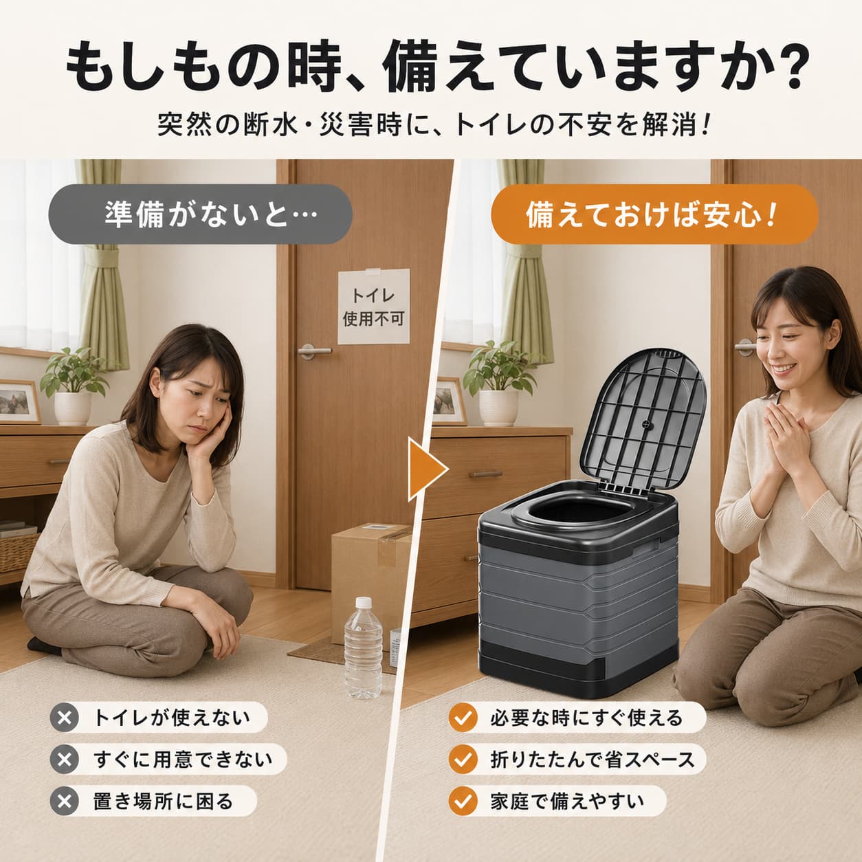 【秋のお買い得WEEK★店内6%OFF】防災 災害 簡易トイレ テント セット 折りたたみ ポータブルトイレ プライバシーテント 凝固剤12個 処理袋付き 耐荷重300kg 断水 車中泊 キャンプ 着替え シャワー 避難用 kobako-shop-10000572 生活の小箱 サンプル画像2