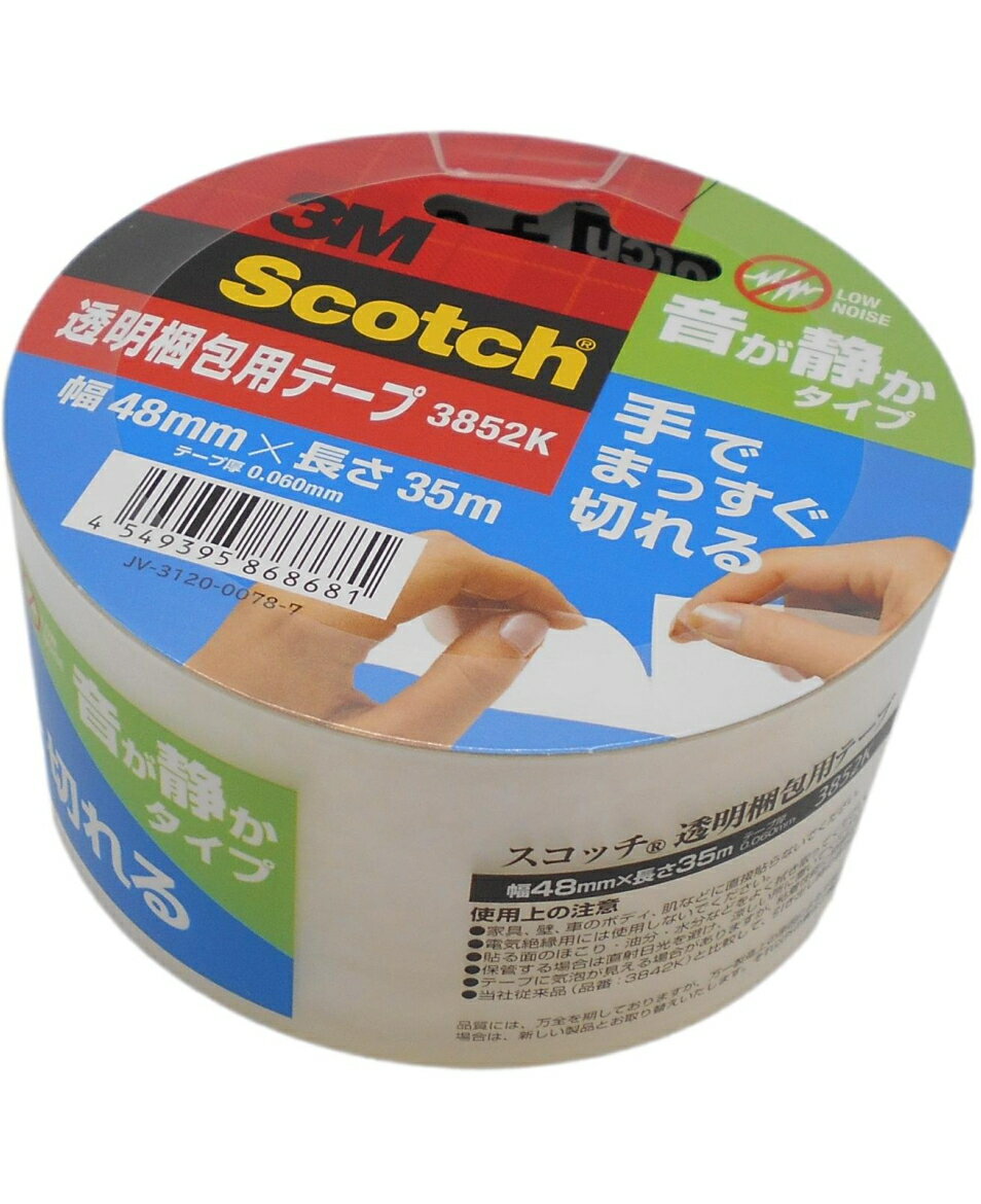 乐天商城 - 3M 透明梱包用テープ 3852K 48mm×35m