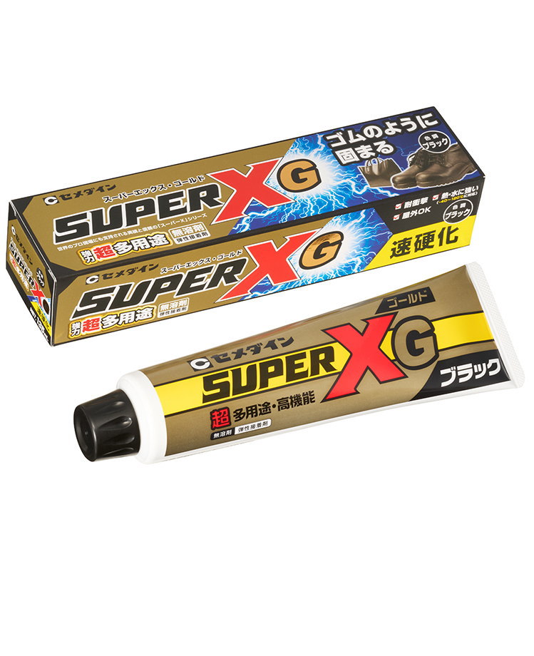 セメダイン 強力超多用途接着剤 スーパーXゴールド ブラック 135mL AX-270