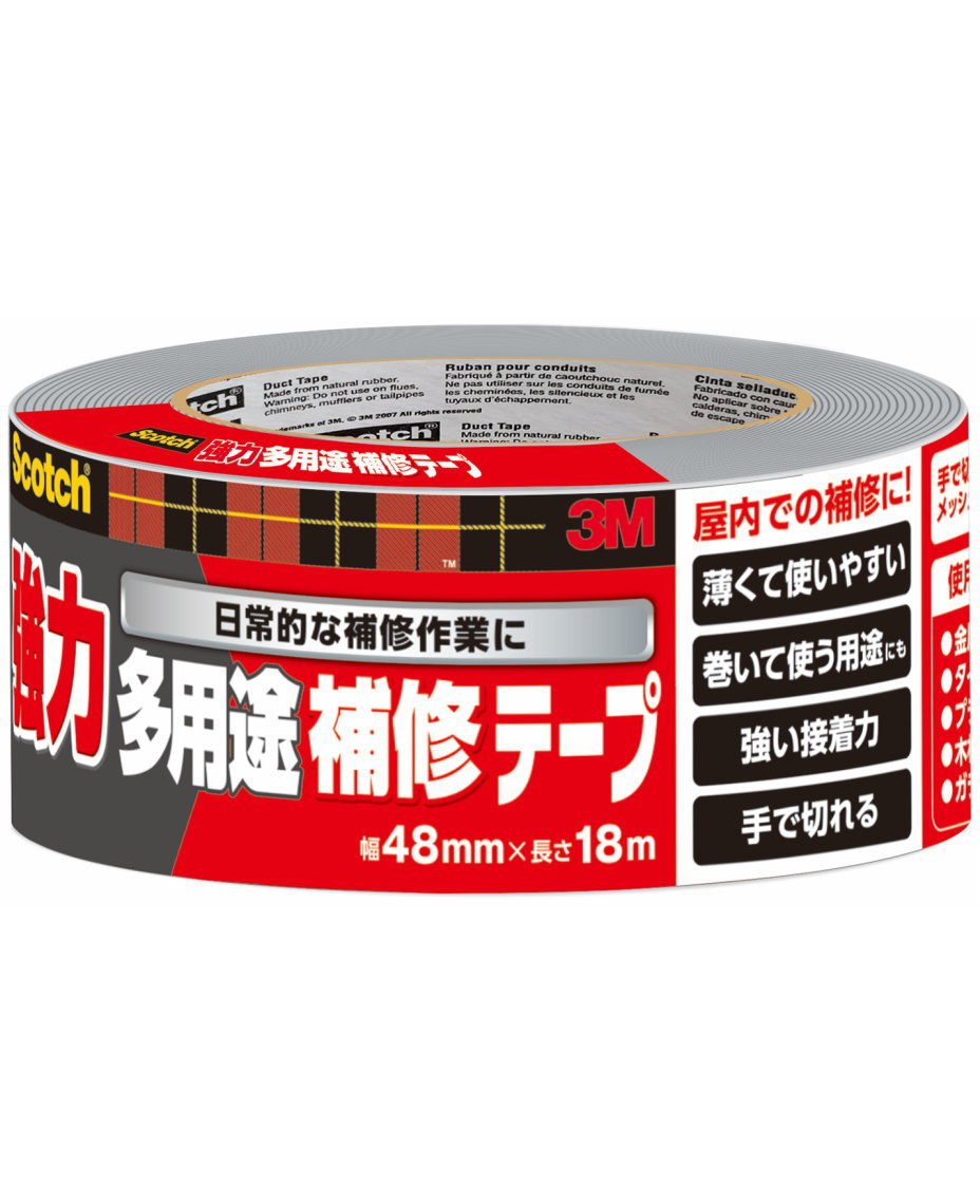 乐天商城 - 3M スコッチ 強力多用途補修テープ 48mm×18m DUCT-HD18