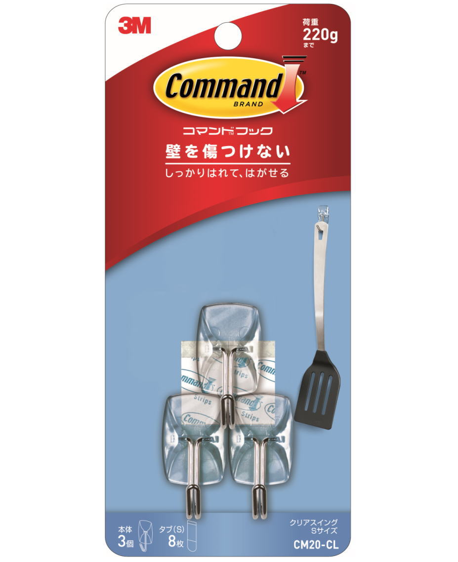 乐天商城 - 3M　コマンドフック　スイングフック透明（CM20-CL）