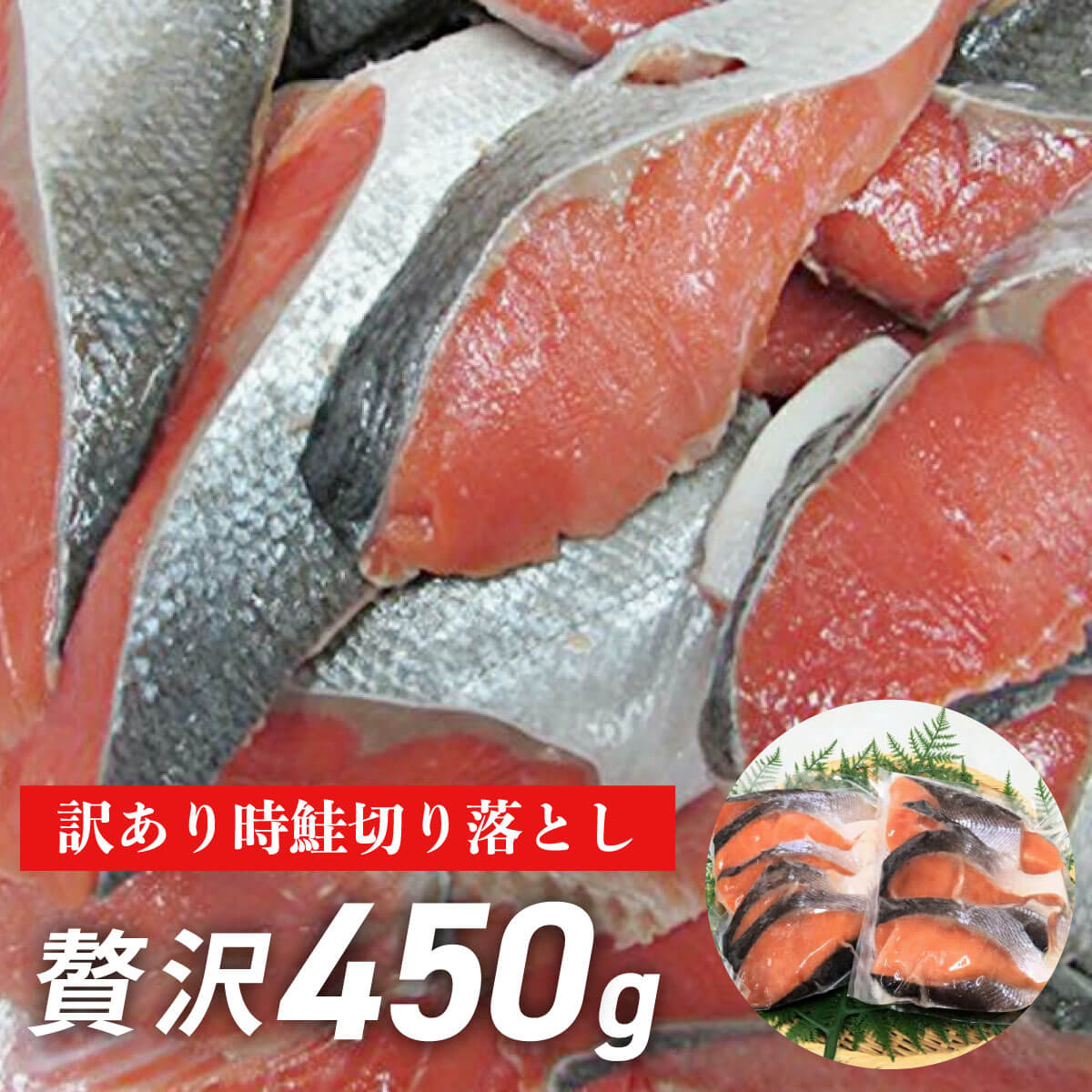 時鮭 切り落とし 訳あり品 450g 鮭 切り身 サケ さけ 切れ端 北海道 甘塩 焼き鮭 お取り寄せグルメ ムニエル 朝食 お弁当 にもおすすめ 冷凍 真空パック でお届け 切り落し 切落し きりおとしのサムネイル