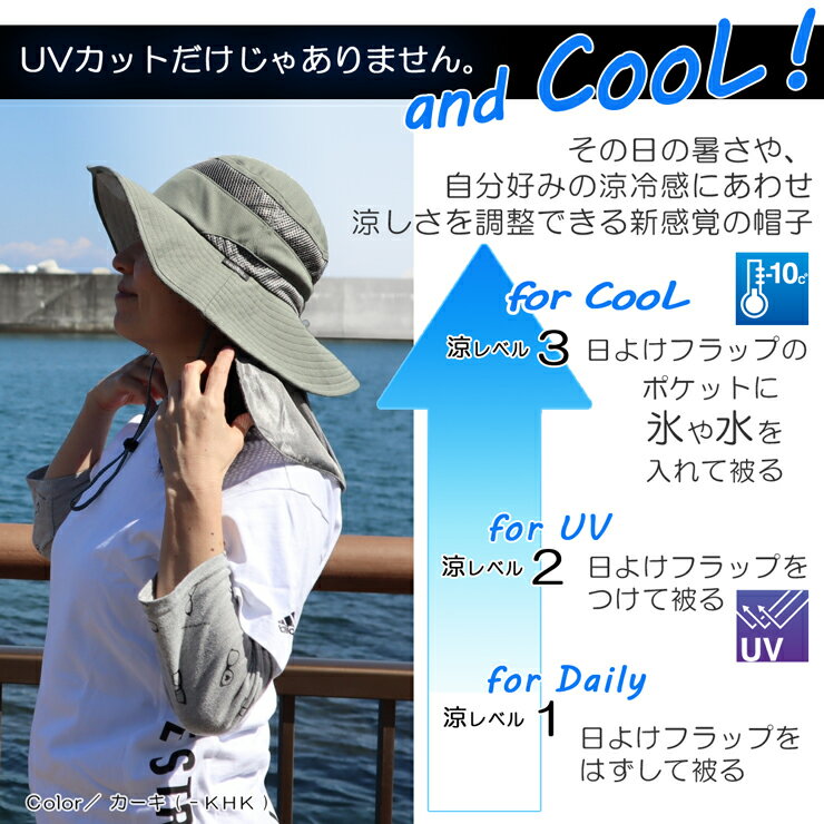 熱中症対策 帽子 coolbit ／ uv だけじゃない！ 特許取得 冷却構造 氷を入れる 暑さ対策 日よけ帽子 たれ付き クールビット アイスポケットハット レディース 旅行 ウォーキング グランドゴルフ ガーデニング 父の日 ギフト 農作業 母の日 プレゼント 実用的 2