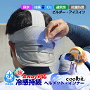 氷を入れられるポケット付き 氷と水を使って猛暑や真夏日に使い分け可能 熱中症対策 現場 coolbit クールビット ビルダー アイスイン ヘルメット用 冷える 日よけ カバー ヘルメット インナー 工事現場 熱中症対策 熱中症対策グッズ 首 グッズ 建設業