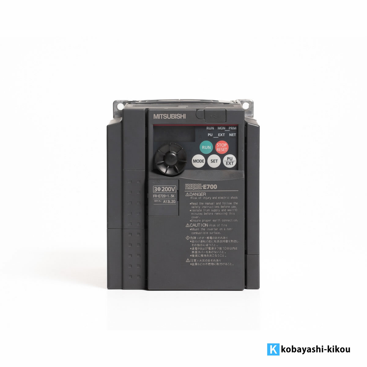 樂天商城 - 三菱電機 FREQROL インバーター 黒 E700シリーズ FR-E720-0.4K
