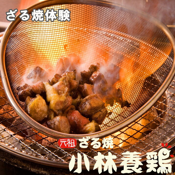 【送料無料】宮崎名物　鶏の炭火焼き　体験セット（鶏肉720g・ざるセット※カット・味付け済み）鶏のざる焼・小林養鶏…