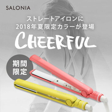 ポイント10倍＆クーポンで最大1,500円OFF★＜夏限定カラー新発売＞メーカー公式1年 保証ポーチ付【SALONIA ダブルイオン ストレートヘアアイロン】ヘアアイロン ヘアーアイロン サロニア 海外対応マイナスイオン ランキング 【2018夏】スーパーSALE