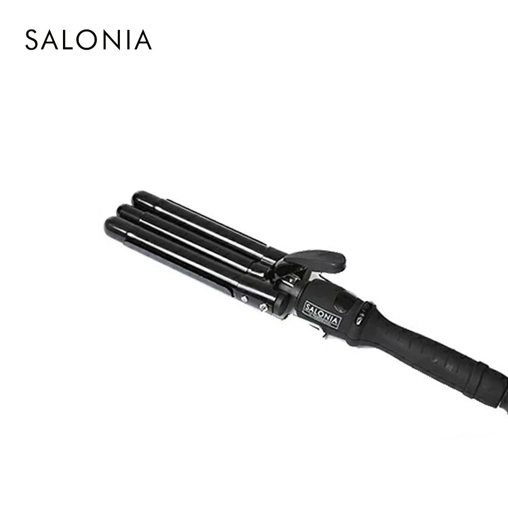 【SALONIA サロニア トリプルマジック ウェーブアイロン 19mm】ヘア アイロン ヘアーアイロン ヘアアイロン コテプロ仕様210℃ ウエーブアイロン さろにあ