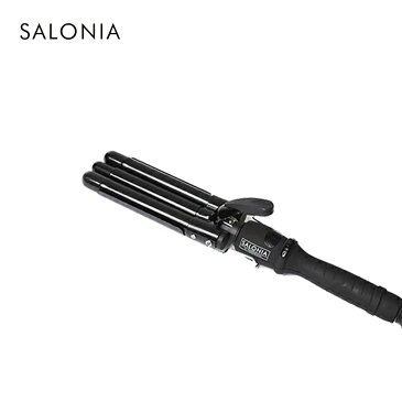 【SALONIA サロニア トリプルマジック ウェーブアイロン 19mm】ヘア アイロン ヘアーアイロン コテプロ仕様210℃ ウエーブアイロン おうち時間