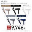 ▼◇《公式店》【SALONIA サロニア スターターセット(ストレートヘアアイロン 24mm＆スピーディーイオンドライヤー)】 送料無料 ヘアアイロン ドライヤー コテ 1年保証 プレゼント さろにあ fncl 卒業式 入学式 2