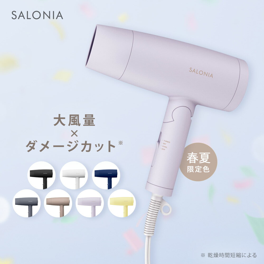 SALONIA サロニア スピーディー イオン ドライヤー