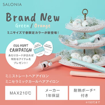 春限定カラー新登場！【SALONIA ミニヘアアイロン】送料無料ストレート/カール25mmヘアアイロン サロニア 海外対応 楽天ランキング 1位 ランキング