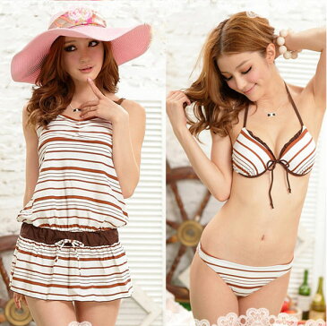 水着 レディース 体型カバー タンキニ 3点セット 大きいサイズ キャミソールワンピ付き ホルターネック セパレート ママ水着 海水浴 プール 海外旅行 M L XL 送料無料 あす楽