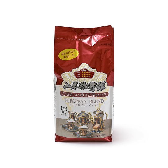 山本珈琲　コーヒー　粉　1kg　コストコ　ヨーロピアン　ブレンド　こうばしい香りと深いコク　送料無料 珈琲専門店の美味しさ 山本珈琲館　ヨーロピアンブレンド　1kg　粉 【日時指定について】本商品は日時指定不可商品です。ご指定された場合でも承りできませんのでご注意ください。【商品説明】山本珈琲館　ヨーロピアンブレンド　1kg　粉古き良き時代の珈琲専門店の味わいを再現したコーヒー1kg入りの大容量【内容量】1kg【配送方法】　宅配便※送料込(一部地域は別途追加送料)※日時指定不可※沖縄への配送不可（ご注文の場合は、当店確認時にキャンセルとなります） 1〜5営業日以内に発送します。1