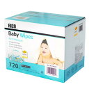 RICO　ベビーワイプ　80枚x9個　720枚　無香料　赤ちゃん　おしりふき　ウェットシート　高保湿成分配合　個包装　安心　大容量　送料無料