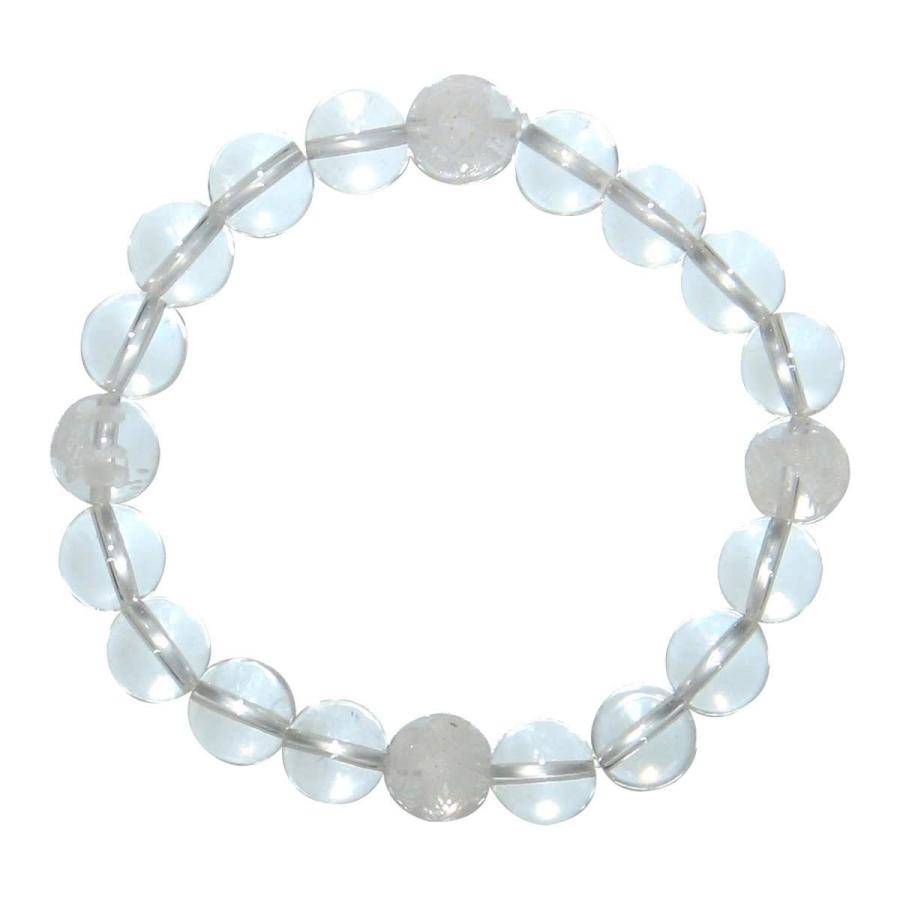 風水四神彫水晶10mmブレスレット【4月 誕生石】【16.5cm 18cm 20cm】最強四神 浄化 健康 リズム ギフト 数珠 念珠 天然石 パワーストーン ...