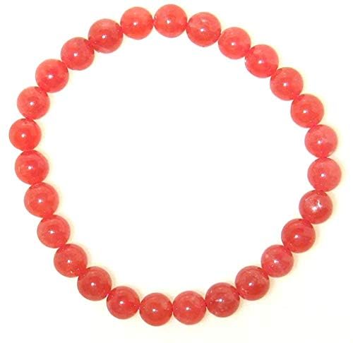 AAA インカローズ ロードクロサイト 7mm ブレスレット 鑑別書付き 【15cm 16.5cm 18cm】【7月 誕生石】インカ帝国 王家の石 薔薇色 豊か...