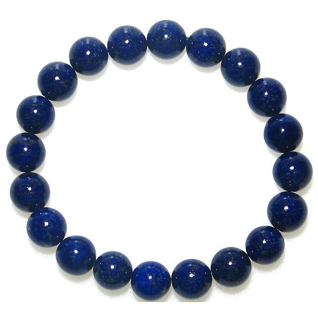 最高級AAA ラピスラズリ 10mm ブレスレット 【15cm 16.5cm 18cm 20cm】【12月 誕生石】瑠璃 天然石 数珠 念珠 繁栄 成功 パワー...