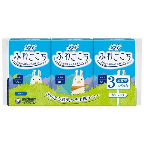 【本日楽天ポイント5倍相当】【送料無料】ユニ・チャーム株式会社 ソフィ ふわごこち 無香料 114枚(38..