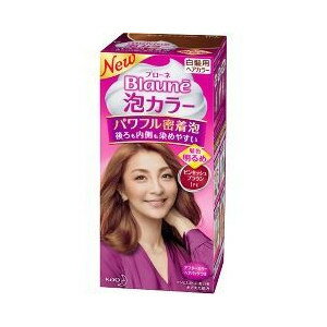 花王 ブローネ 泡カラー 1PK號白髮用泡沫染髮劑 粉紅色的棕色 ピンキッシュブラウン( 1セット ) 【この商品はご注文後キャンセルが出来ません】【北海道・沖縄は別途送料必要】