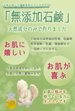 【本日楽天ポイント5倍相当】天使のお肌石鹸 「豆乳」 15g手づくり無添加釜焚き石鹸【北海道・沖縄は別途送料必要】