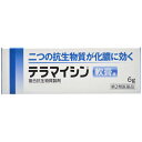 内容量：6g■商品説明「テラマイシン軟膏a 6g」は、二つの抗生物質が化膿に効く化膿性皮膚疾患用薬です。グラム陰性桿菌(特に緑膿菌)に効果のあるポリミキシンB硫酸塩とグラム陽性菌及び陰性菌などに広い抗菌力を示すオキシテトラサイクリン塩酸塩の2つの抗生物質を配合しています。医薬品。【使用上の注意】●してはいけないこと(守らないと現在の症状が悪化したり、副作用が起こりやすくなります)1.次の人は使用しないでください。(1)本剤又は本剤の成分によりアレルギー症状を起こしたことがある人。(2)抗生物質によりアレルギー症状を起こしたことがある人。2.次の部位には使用しないでください。(1)湿潤やただれのひどい患部。(2)深い傷やひどいやけどの患部。(3)目や目の周囲3.長期連用しないでください。●相談すること1.次の人は使用前に医師、薬剤師又は登録販売者に相談してください。(1)医師の治療を受けている人。(2)薬などによりアレルギー症状を起こしたことがある人。(3)患部が広範囲の人2.使用後、次の症状があらわれた場合は副作用の可能性があるので、直ちに使用を中止し、この文書を持って医師、薬剤師又は登録販売者に相談してください。(関係部位：症状)皮膚：発疹・発赤、かゆみ(2)5-6日間使用しても症状がよくならない場合は使用を中止し、この文書を持って医師、薬剤師又は登録販売者に相談してください。【効能・効果】化膿性皮膚疾患(とびひ、めんちょう、毛のう炎)【用法・用量】1日1-数回、適量を患部に塗布するかガーゼなどにのばして貼付してください。「用法・用量に関連する注意」(1)用法・用量を厳守してください。(2)小児に使用させる場合には、保護者の指導監督のもとに使用させてください。(3)目に入らないよう注意してください。万一、目に入った場合には、すぐに水又はぬるま湯で洗ってください。なお、症状が重い場合には、眼科医の診療を受けてください。(4)外用にのみ使用してください。【成分・分量】テラマイシン軟膏aは黄色の軟膏で1g中の成分・分量は次のとおりです。(成分：分量)オキシテトラサイクリン塩酸塩30mg (力価)ポリミキシンB硫酸塩10000単位添加物として白色ワセリン、流動パラフィンを含有します。■剤型：軟膏剤【保管および取扱い上の注意】(1)直射日光の当たらない湿気の少ない涼しい所に密栓して保管してください。(2)小児の手の届かない所に保管してください。(3)他の容器に入れ替えないでください。(誤用の原因になったり品質が変わります)(4)使用期限(外箱及びチューブに記載)をすぎた製品は使用しないでください。(5)本剤は黄色の軟膏ですので、衣服への付着に注意してください。【お問い合わせ先】本製品内容についてのお問い合わせは、当店（ドラッグピュア）、または下記にお願い申しあげます。ジョンソン・エンド・ジョンソン株式会社お客様相談室：0120-834389受付時間：9：00-17：00(土、日、祝日を除く)広告文責：株式会社ドラッグピュア神戸市北区鈴蘭台北町1丁目1-11-103作成：201805okTEL:0120-093-849製造販売元：株式会社陽進堂販売元：ジョンソン・エンド・ジョンソン株式会社販売提携：武田薬品工業株式会社区分：第2類医薬品・日本製文責：登録販売者　松田誠司使用期限：使用期限終了まで100日以上 ■ 関連商品武田コンシューマーヘルスケア　お取扱商品