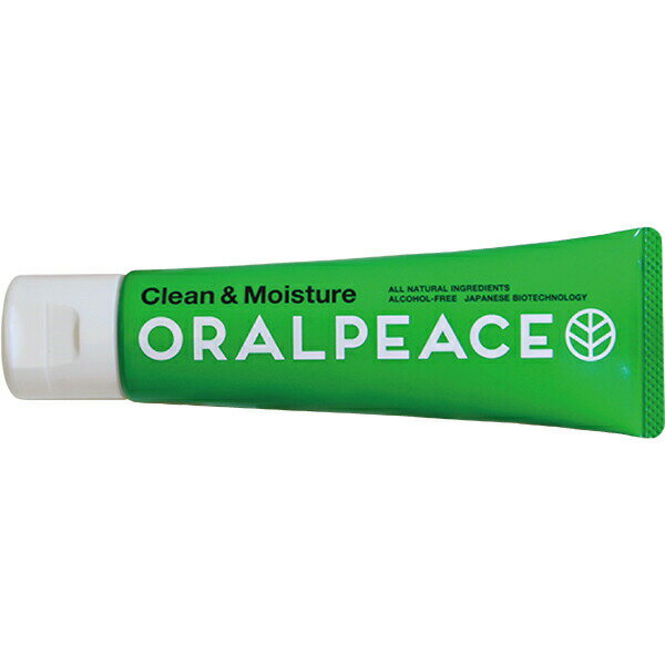 【本日楽天ポイント5倍相当】【送料無料】株式会社フードケア オーラルピース クリーン＆モイスチュア 80g+［ハミガキ粉サンプル］おまけ付き♪［ORALPEACE］＜天然由来成分のみ使用の口腔ケアジェル・歯磨き粉＞【△】【CPT】(4.0)