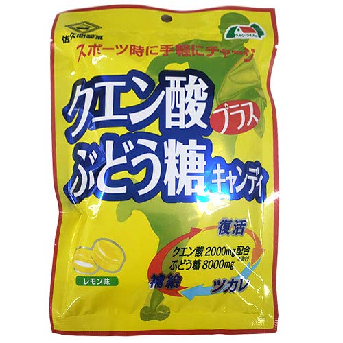 【本日楽天ポイント5倍相当】【☆】佐久間製菓株式会社　クエン酸プラスぶどう糖キャンディ レモン味　80g【北海道・沖縄は別途送料必要】