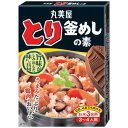 ■製品特徴 たっぷりの鶏肉と4種の具材(にんじん・筍・椎茸・わらび)が奏でる、深い味わいの釜めしの素です。 ■作り方 1.お米3合(180mLカップ*3)をといで、白飯3合を炊く時と同じ水加減にします。 2.「とり釜めしの素」を入れ、よくかき混ぜてすぐに炊飯します。 ※炊飯後はお早めにお召し上がりください。 ■ご注意 ●開封後は必ず使い切ってください。 ●品質保持のため、開封後はすぐに炊飯し、タイマーによる炊飯及び保温は避けてください。 ●炊飯器の機種により炊飯方法が異なる場合がありますので、取扱説明書を参考にしてください。 ※稀に袋の中に見える白い粒状のものは、アミノ酸が析出したものです。品質には問題ありません。 ■保存方法 直射日光を避け、常温で保存してください。 ■原材料名・栄養成分等 ●原材料 野菜(筍、にんじん、椎茸、わらび)、鶏肉、醤油、発酵調味料、砂糖、蛋白加水分解物、食塩、大豆油、醸造酢、香辛料、調味料(アミノ酸等)、乳酸カルシウム、酸味料、香辛料抽出物、(原材料の一部に小麦、豚肉を含む) ●栄養成分表示：(製品1人前(38g)あたりの栄養成分) エネルギー 72kcal たんぱく質 5.0g 脂質 3.3g 炭水化物 5.7g ナトリウム(食塩相当量) 1.3g(3.3g) 【お問い合わせ先】 こちらの商品につきましては、当店（ドラッグピュア）または下記へお願い申し上げます。 丸美屋食品工業株式会社　お客様相談室 電話：0120-038-258 受付時間：8:30-17:30(土日祝日を除く) 広告文責：株式会社ドラッグピュア 作成：201711SN 神戸市北区鈴蘭台北町1丁目1-11-103 TEL:0120-369-744 製造販売：丸美屋食品工業株式会社 区分：食品・日本製■ 関連商品 丸美屋食品工業　お取り扱い商品