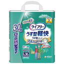 ■製品特徴 ●すきまモレゼロへ！スルッとはけてピタッとフィットでモレ安心。 「すきまピタッとギャザー」が足ぐりのスキマを作らず、ふんわりピタッとフィットしてモレ安心です ●歩ける方のための、うすくて軽&#12316;い下着のようなはき心地のパンツです。 ●新改良スッキリ形状で、『足入れスムーズ』 ■使用方法 ◎はき方・はかせ方 ・後処理テープの付いている面を後ろにしてください。 ◎とりかえ方 (1)おしっこの後はそのまま脱ぐか、両脇を破ってはずしてください。 (2)大便の時は、両脇を破り、便がこぼれないように股間部を片手で押さえながらはずしてください。 ※おむつを着脱するときには、後処理テープがお肌に触れないようにご注意ください。 ※紙おむつに付着した大便は、トイレに始末してください。 ◎すて方 (1)おしり側を下にして股の方からウエストに向かってまるめてください。 (2)後ろの処理テープをつまんではがし、しっかりと止めて捨ててください。 ■内容量 30枚入 ■材質 表面材・・・ポリオレフィン不織布 吸水材・・・綿状パルプ、吸水紙、高分子吸水材 防水材・・・ポリオレフィンフィルム 止着材・・・ポリオレフィン 伸縮材・・・ポリウレタン 結合材・・・スチレン系エラストマー合成樹脂 外装材・・・ポリエチレン ■使用上の注意 ・汚れた紙おむつは早くとりかえてください。 ・テープは直接お肌につけないでください。 ・誤って口に入れたり、のどにつまらせることのないよう、保管場所に注意し、使用後はすぐに処理してください。 【お問い合わせ先】こちらの商品につきましての質問や相談は、当店(ドラッグピュア）または下記へお願いします。ユニ・チャーム株式会社〒108-8575東京都港区三田3-5-27住友不動産三田ツインビル西館電話：0120-041-062月〜金曜日（祝日除く）　9:30〜17:89広告文責：株式会社ドラッグピュア作成：201905YK神戸市北区鈴蘭台北町1丁目1-11-103TEL:0120-093-849製造販売：ユニ・チャーム株式会社区分：日用品・日本製文責：登録販売者 松田誠司■ 関連商品ライフリー関連商品ユニ・チャーム株式会社お取り扱い商品