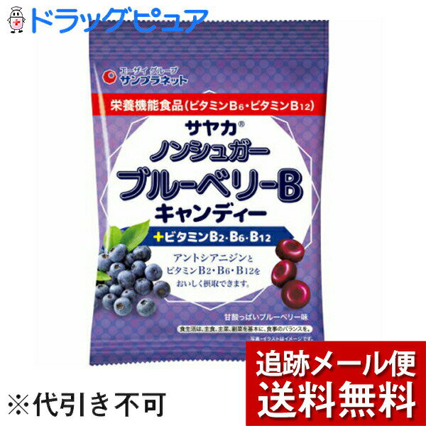 【メール便で送料無料 ※定形外発送の場合あり】エーザイグループ株式会社サンプラネット　ノンシュガー ブルーベリーBキャンディ+ビタミンB2・B6・B12[55g]【栄養機能食品(ビタミンB6・B12)】(要6-10日間)(キャンセル不可商品)