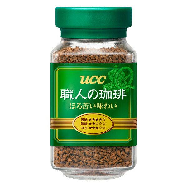 【本日楽天ポイント5倍相当】UCC上島珈琲株式会社職人の珈琲 ほろ苦い味わい（瓶） 90g×12個セット【■■】