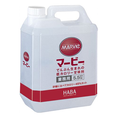 【本日楽天ポイント5倍相当】【おまけ付き】株式会社ハーバー研究所(HABA)マービー低カロリー甘味料 液状業務用 5500g(商品発送まで5-7日間程度かかります)【RCP】【北海道 沖縄は別途送料必要】(旧JAN：4976787021322)