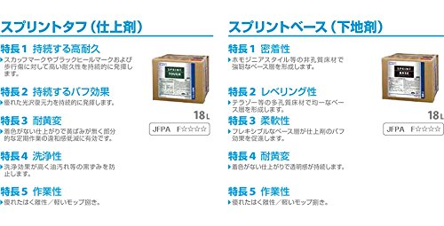 美と健康・くすり 神戸免疫研究所の【送料無料】【お任せおまけ付き♪】シーバイエス株式会社(C×S)　ドライメンテナンス用　スプリントタフ　18L［品番：5200378］＜床管理＞＜ドライ用ワックス＞(商品発送に6-10日程)(キャンセル不可)【北海道・沖縄は別途送料必要】【△】｜アングル3