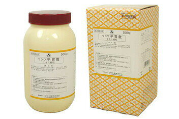 【商品説明】■サンワ平胃散エキス細粒（へいいさん）500g・第2類医薬品・剤型：細粒【効能・効果】体力中等度以上で、がもたれて消化が悪く、ときにはきけ、食後に腹が鳴って下痢の傾向のあるものの次の諸症：食べ過ぎによる胃のもたれ、急・慢性胃炎、消化不良、食欲不振【用法・用量】次の1回量を1日3回食前又は食間に服用すること。大人（15才以上）　　　2.0 g7才〜14才　　　　　　 1.3 g4才〜 6才　　　　　　　1.0 g4才未満　　　　服用しないこと【用法・用量に関連する注意】小児に服用させる場合には，保護者の指導監督のもとに服用させること。【成分】本品1日量 …………… 6g 中平胃散料水製エキス …… 2.1gソウジュツ ……… 3.2g カンゾウ …………… 0.8gコウボク ………… 2.4g ショウキョウ ……… 0.4gチ ン ピ ………… 2.4g タイソウ …………… 1.6g添加物として乳糖，トウモロコシデンプンを含有する。【使用上の注意】■相談すること1．次の人は服用前に医師、薬剤師又は登録販売者に相談すること(1) 医師の治療を受けている人。(2) 妊婦又は妊娠していると思われる人。(3) 今までに薬などにより発疹・発赤、かゆみ等を起こしたことがある人。2．服用後、次の症状があらわれた場合は副作用の可能性があるので、直ちに服用を中止し、この文書を持って医師、薬剤師又は登録販売者に相談すること皮 膚 : 発疹・発赤、かゆみ3．1ヵ月位（急性胃炎に服用する場合には5〜6回）服用しても症状がよくならない場合は服用を中止し、この文書を持って医師、薬剤師又は登録販売者に相談すること【保管及び取扱い上の注意】(1) 直射日光の当たらない湿気の少ない涼しい所に密栓して保管すること。(2) 小児の手の届かない所に保管すること。(3) 他の容器に入れ替えないこと。（誤用の原因になったり品質が変わる。）■お問い合わせ先こちらの商品につきましての質問や相談につきましては、当店（ドラッグピュア）または下記へお願いします。三和生薬株式会社電話番号 028-661-2411広告文責：株式会社ドラッグピュア作成:201501ST神戸市北区鈴蘭台北町1丁目1-11-103TEL:0120-093-849製造販売元：三和生薬株式会社321-0905 栃木県宇都宮市平出工業団地6−1区分：第2類医薬品文責：登録販売者　松田誠司■ 関連商品漢方薬三和生薬　お取扱商品